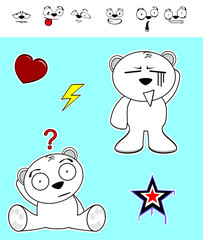 cute polar bear baby cartoon set8