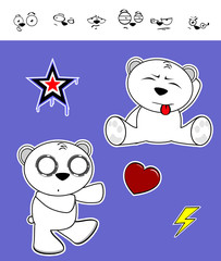 cute polar bear baby cartoon set7