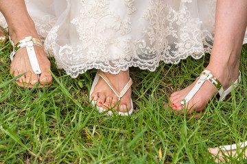 Three feet in weddings