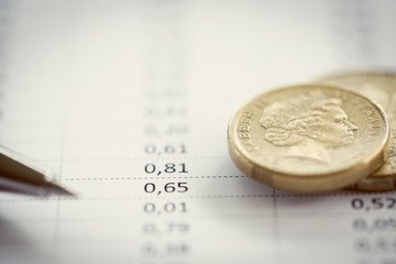 Business collage with various items