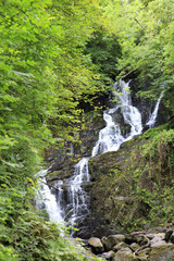 Fototapeta na wymiar Torc Waterfall in Killarney National Park.