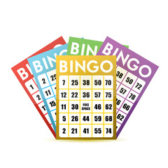 bingo cards illustration design