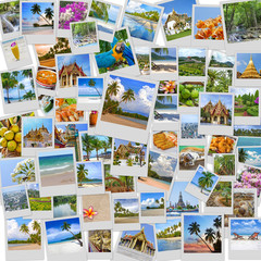 Stack of travel images from Thailand