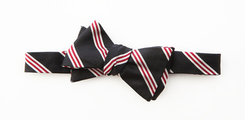 Black colour with red strip bow tie