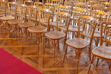 Rows of chairs