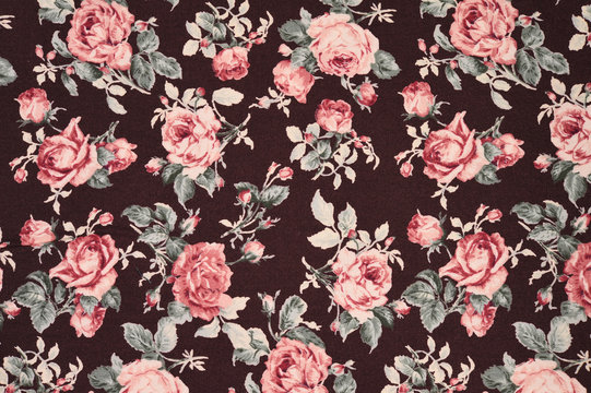 Rose fabric for background.