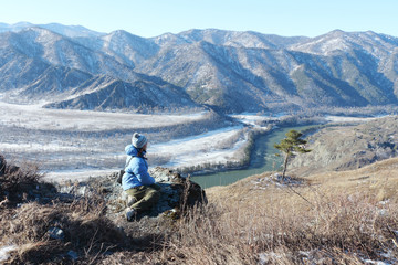 Woman traveler