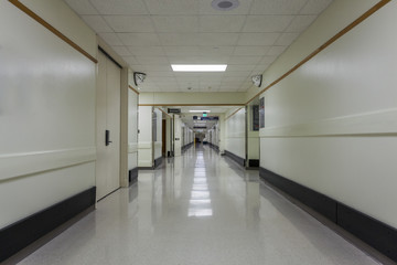 Obraz premium Corridor in a modern hospital.