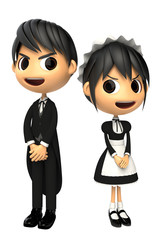 やる気のあるメイドさんと執事