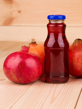 Bottle of pomegranate juice