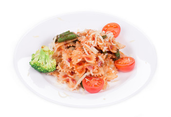 Italian pasta with tomato sauce