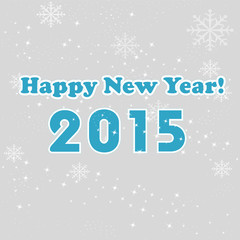 new year 2015 gray background