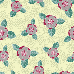 Seamless  rose pattern