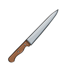 Vector Single Cartoon Kitchen Knife