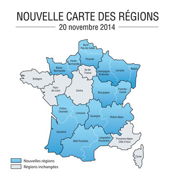 Nouvelle carte des régions françaises