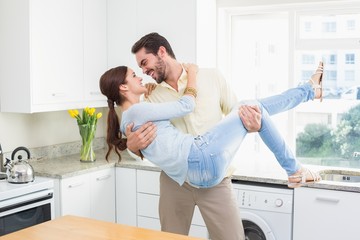 Young couple having fun together