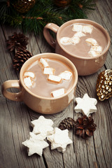 Hot chocolate with marshmallows