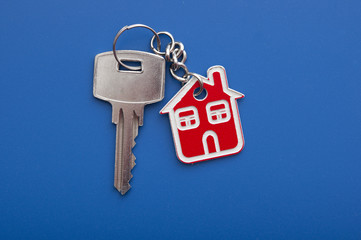 Symbol of the house with silver key