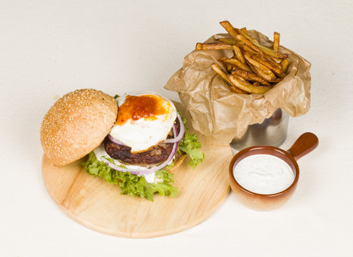 Big hamburger - Stock Image macro.