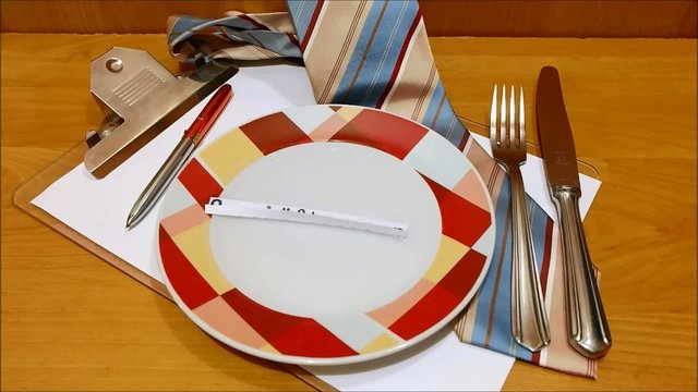 Aufgehendes Gesch&auml;ftsessen