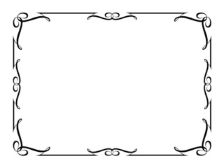 calligraphy ornamental decorative frame