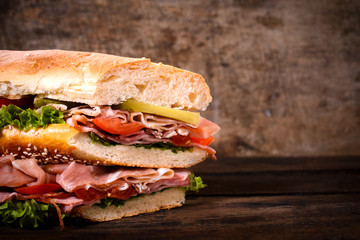 Big juicy sandwich