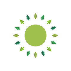 Ecology green tree concept.