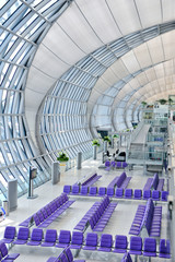 Naklejka premium waiting lounge in an airport