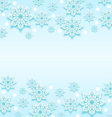 Abstract winter background with snowflakes