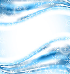 Cute winter wallpaper with snowflakes