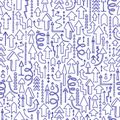 Seamless background of arrows