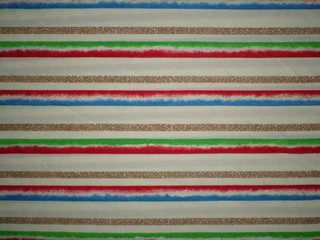Vintage cloth with colorful stripes - back to 70's