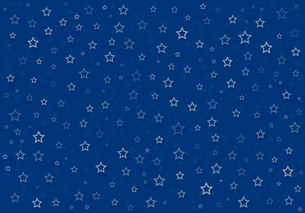 Blue Christmas Background with Decorative Elements