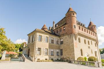 Fototapeta premium Lausanne, historische Altstadt, Schloss, Saint-Maire, Schweiz