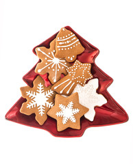 traditional christmas sweet food gingerbread cookies