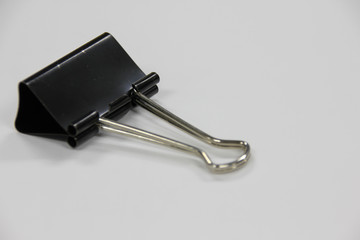 Black paper clip