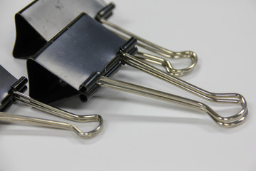 Black paper clip