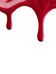 Blot of red nail polish