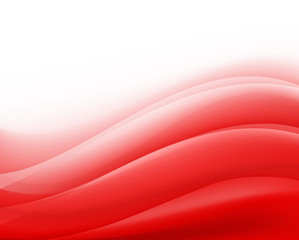 red background with folding waves