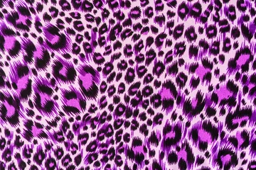 Fotobehang texture of print fabric stripes leopard © photos777