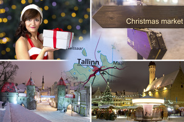 Christmas Tallinn collage