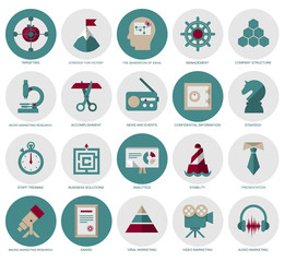 Marketing and Management icons part1