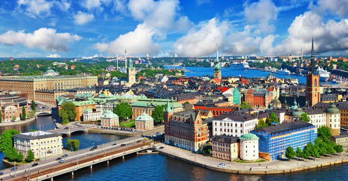panorama of Stockholm, Sweden