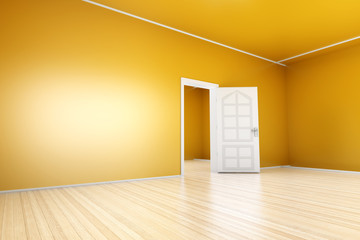 Gelbes Apartment