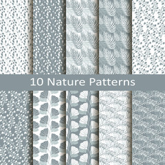 set of nten nature patterns - 73475765