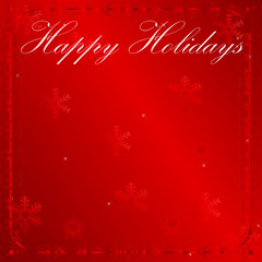 Elegant Red Holiday Wishes Background