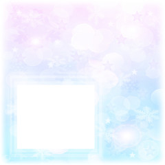 Abstract snowflake background