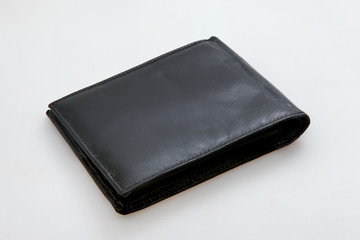 Black leather wallet