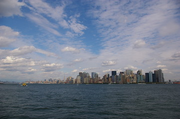 Obraz premium Manhattan vom Wasser aus