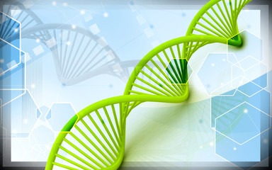Digital illustration of Dna in abstract design